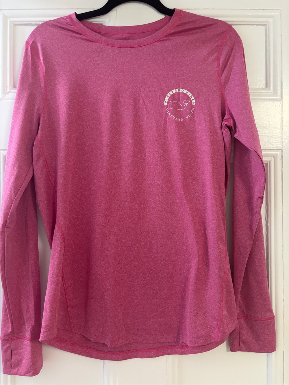 Vineyard Vines Pink Performance Long Sleeve Tee